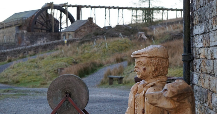 A gloomy day at Killhope the lead mining museum of the north, County Durham